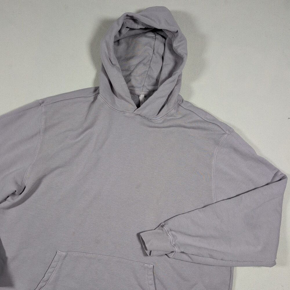 Skims Cotton Fleece Pullover Oversized Hoodie Sweatshirt Purple Size M Baggy